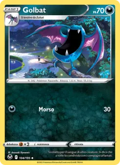 Golbat, Tempesta Argentata Nº 104 Normal