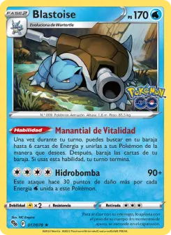 Blastoise, Pokémon GO No. 017 Holo