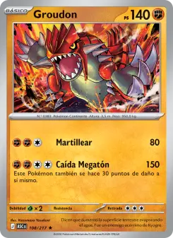 Groudon, Héroes Ascendentes No. 108 Holo