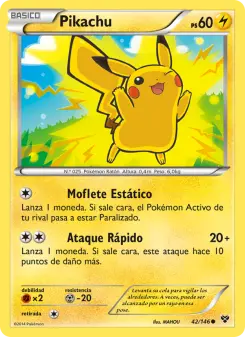 Pikachu, XY No. 42 Normal