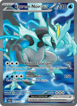Kyurem Noir-ex, Étincelles Déferlantes No. 218 Holo
