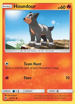 Houndour, Lost Thunder No. 45 Normal