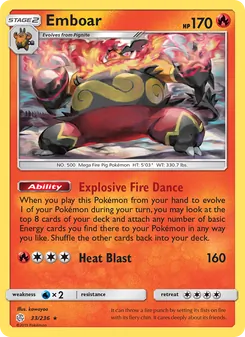 Emboar, Cosmic Eclipse No. 33 Normal