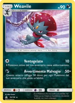 Weavile, Ultraprisma Nº 74 Normal