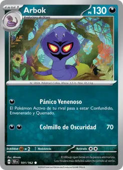 Arbok, Fuerzas Temporales No. 101 Normal