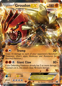 Groudon-EX, Dark Explorers No. 54 Normal
