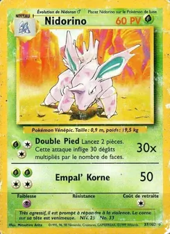 Nidorino, Set de Base No. 37 Normal