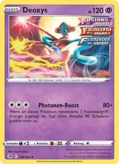 Deoxys, Fusions Angriff Nº 120 Holo