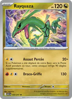 Rayquaza, Héros Transcendants No. 153 Holo
