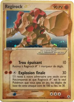 Regirock ☆, EX Créateurs de légendes Nº 91 Holo