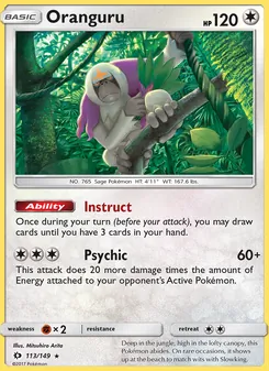 Oranguru, Sun & Moon No. 113 Normal
