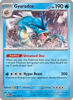 Gyarados, 151 No. 130 Holo