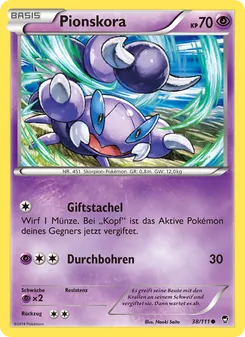 Pionskora, Fliegende Fäuste Nº 38 Normal