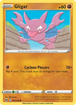 Gligar, Lost Origin No. 095 Normal
