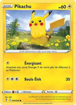 Pikachu, Évolution Céleste No. 49 Normal