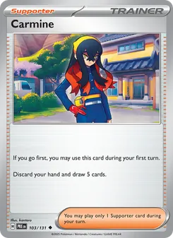 Carmine, Prismatic Evolutions Nº 103 Normal