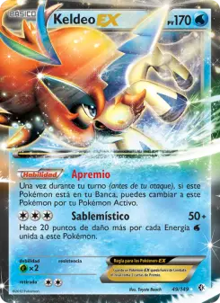Keldeo-EX, Fronteras Cruzadas No. 49 Normal