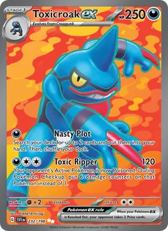 Toxicroak ex, Scarlet & Violet Nº 232 Holo