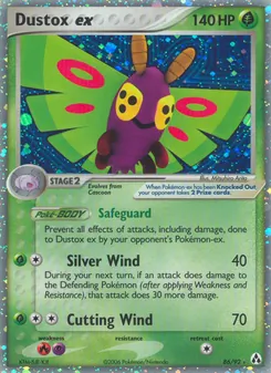 Dustox ex, Legend Maker No. 86 Holo
