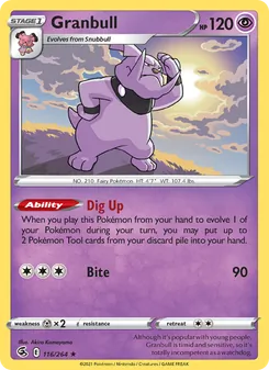 Granbull, Fusion Strike No. 116 Normal