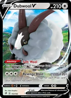 Dubwool V, Rebel Clash Nº 153 Holo