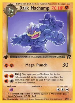 Dark Machamp, Team Rocket Nº 27 Normal