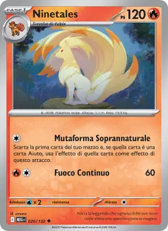 Ninetales, Megaevoluzione No. 020 Normal