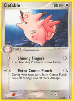 Clefable, Unseen Forces Nº 36 Normal