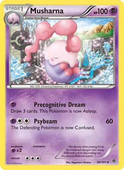 Musharna, Plasma Blast No. 40 Normal