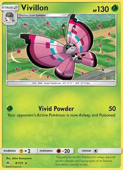 Vivillon, Forbidden Light No. 8 Normal
