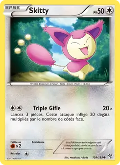 Skitty, Tempète Plasma No. 109 Normal