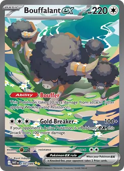 Bouffalant ex, White Flare No. 170 Holo