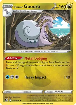 Hisuian Goodra, Lost Origin No. 134 Holo