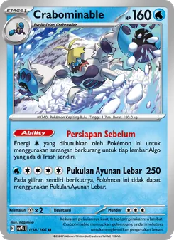 Crabominable, Bimbingan Rasi No. 038 Normal