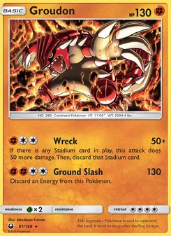 Groudon, Celestial Storm No. 81 Normal