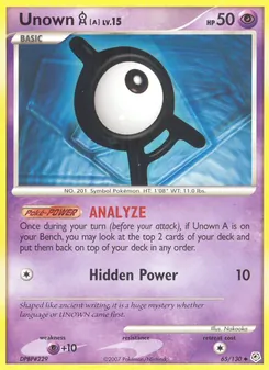 Unown A, Diamond & Pearl Nº 65 Normal