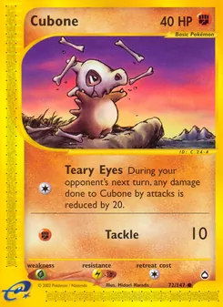 Cubone, Aquapolis No. 72 Normal