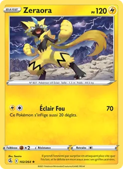 Zeraora, Poing de Fusion Nº 102 Normal