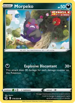 Morpeko, Fusion Strike Nº 179 Normal
