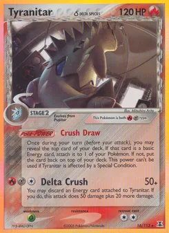 Tyranitar δ, Delta Species Nº 16 Holo