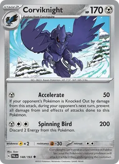 Corviknight, Paldea Evolved No. 148 Normal