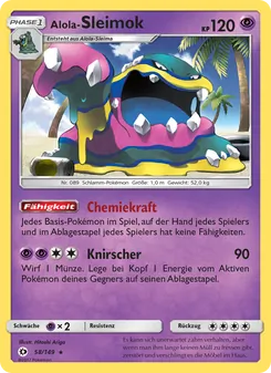 Alola-Sleimok, Sonne & Mond Nº 58 Normal