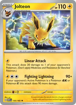 Jolteon, 151 No. 135 Holo