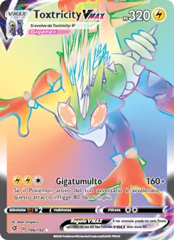 Toxtricity VMAX, Fragore Ribelle No. 196 Holo