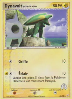Dynavolt de Team Aqua, EX Team Magma vs Team Aqua Nº 52 Normal
