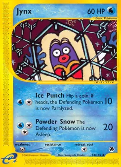 Jynx, Expedition Base Set Nº 83 Normal