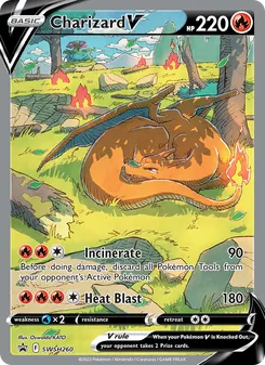Charizard V, SWSH Black Star Promos No. SWSH260 Normal
