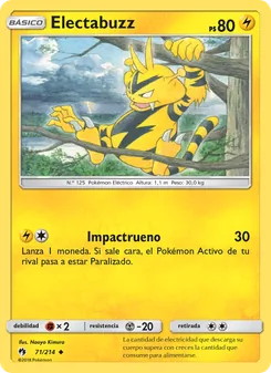 Electabuzz, Truenos Perdidos No. 71 Normal