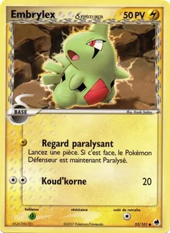 Embrylex δ, EX Île des Dragons Nº 52 Normal