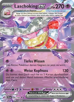 Laschoking-ex, Entwicklungen in Paldea Nº 086 Holo